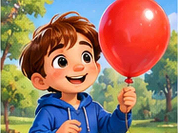 Der rote Luftballon – Deutsch lernen mit Geschichte, German story A1 · Für Kinder