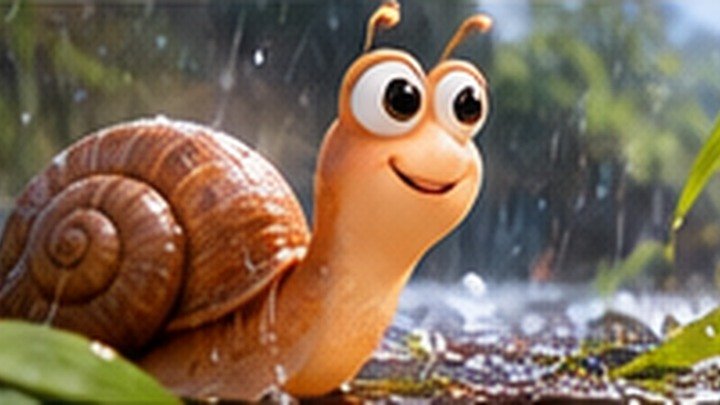 Die Schnecke im Regen – Deutsch lernen mit Geschichte, German story A1 · Für Kinder