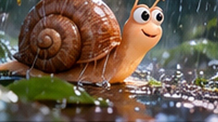 Susi kriecht langsam durch den Regen.