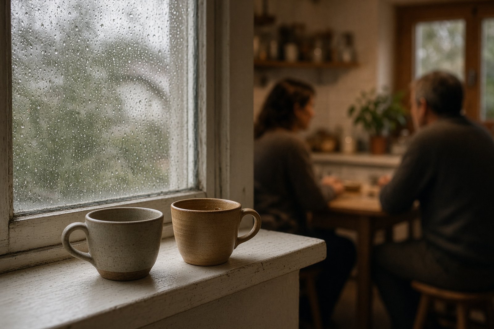 Zwei Tassen am Fenster – echte Geschichte auf Deutsch